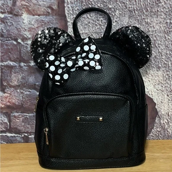 Disney | Bags | Disney Licensed Minnie Mouse Black Mini  display picture 3